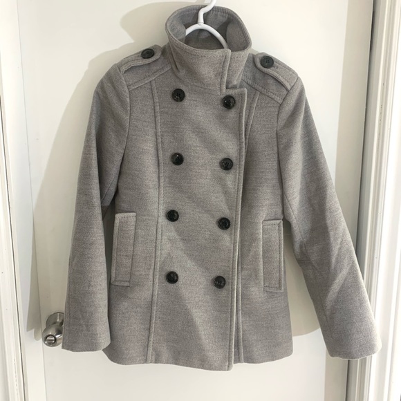 Elegant Heather Grey Trench Coat - Picture 2 of 7